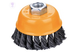 [590201] 75mm x M10 HOTECHE Cup Twist Wire Brush with Nut