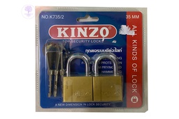 [3001018-40A] KA No. 735 - 35/2 35mm,  Same Line Gold (Short)(2 Pair), KINZO