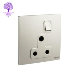 [281128CH] 15A, Legrand, Mallia Sense Series, BS Switched Socket (Champange)