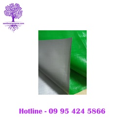 [TP0277] 300' L x 6' H, TP0277, Green & Grey 2 layer Tarpaulin (Maximum in Thickness)