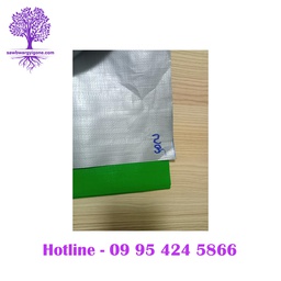 [TP0244] 300' L x 6' H, TP0244, Green & Grey 2 layer Tarpaulin (Medium in Thickness)