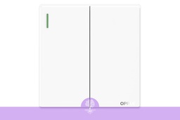 [Opple_00349] (2 gang, 1 way), (White), Opple Switch, F021621A-W