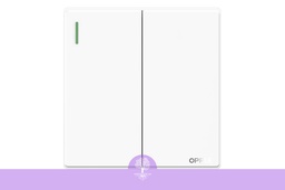 [Opple_00350] (2 gang, 2 way), (White), Opple Switch, F021622A-W