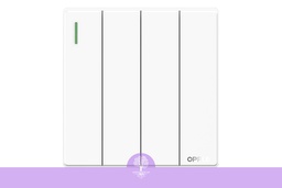 [Opple_00353] (4 gang, 1 way), (White), Opple Switch, F021641A-W