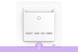 [Opple_00367] (White), (Opple Card Key for Power 20A), F023067-W