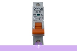 [Opple_00541] 40A, 1 Pole, Opple MCB, ZB-63C40-1P-breaker