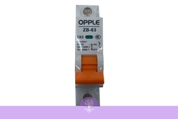 [Opple_00542] 63A, 1 Pole, Opple MCB, ZB-63C63-1P-breaker