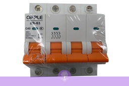 [Opple_00553] 40A, 4 Pole, Opple MCB, ZB-63C40-4P-breaker