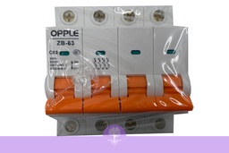 [Opple_00554] 63A, 4 Pole, Opple MCB, ZB-63C63-4P-breaker